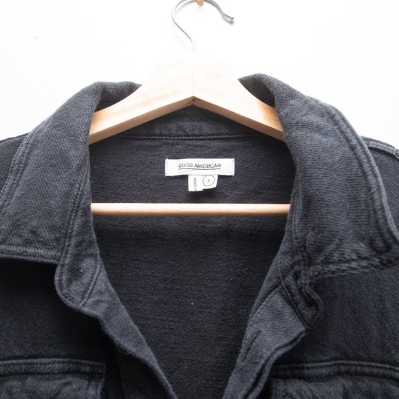 Good American Short Sleeves Loose Short Sleeves Utility Jumpsuit - Picture 5 of 9